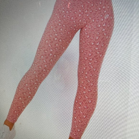 Ryderwear Hybrid Full Length Leggings - Large - Pink Leopard - Picture 2 of 2